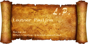 Leutner Paulina névjegykártya